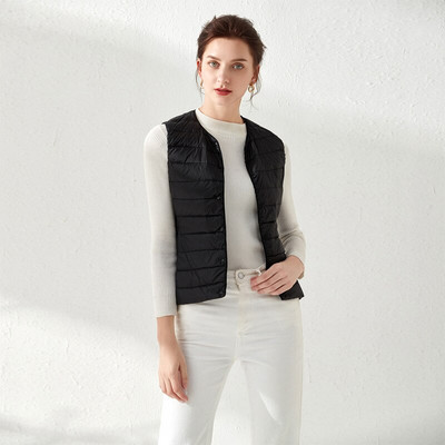 NewBang Γυναικεία Ζεστά Γιλέκα Εξαιρετικά Ελαφρύ Γυναικείο Γιλέκο Ματ Υφασμάτινο Γιλέκο Φορητό ζεστό αμάνικο χειμερινό χιτώνιο