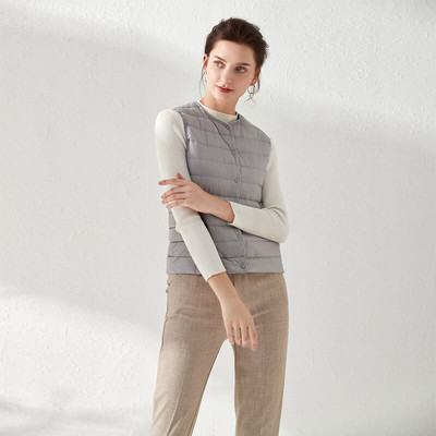 NewBang Γυναικεία Ζεστά Γιλέκα Εξαιρετικά Ελαφρύ Γυναικείο Γιλέκο Ματ Υφασμάτινο Γιλέκο Φορητό ζεστό αμάνικο χειμερινό χιτώνιο