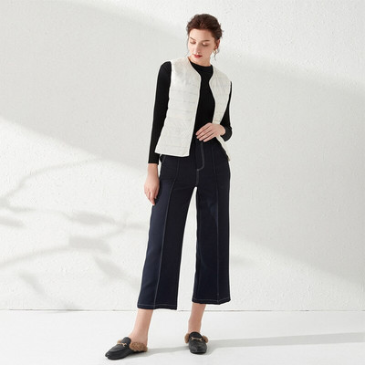 NewBang Γυναικεία Ζεστά Γιλέκα Εξαιρετικά Ελαφρύ Γυναικείο Γιλέκο Ματ Υφασμάτινο Γιλέκο Φορητό ζεστό αμάνικο χειμερινό χιτώνιο