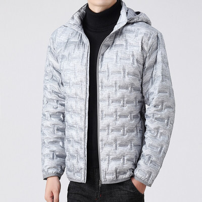 VROKINO New 2022 Lagana muška donja jakna modna ležerna Muška jakna Lagana donja jakna s kapuljačom Velika veličina 7XL 8XL