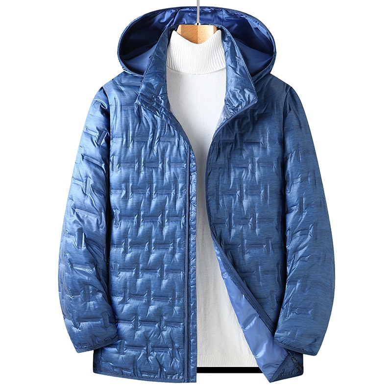 VROKINO New 2022 Lagana muška donja jakna modna ležerna Muška jakna Lagana donja jakna s kapuljačom Velika veličina 7XL 8XL