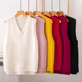 Rudens ziemas sieviešu brīvs trikotāžas džemperis sieviešu džemperis sieviešu džemperis veste Sieviešu puloveri pusaudžu skolas meiteņu veste