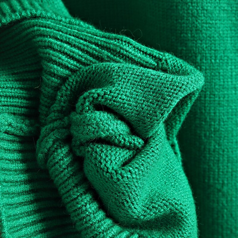 GIGOGOU Lielizmēra O veida kakla rudens ziemas sieviešu džemperis Modes trikotāžas brīvs gadījuma džemperis Hight Street Sieviešu džemperis