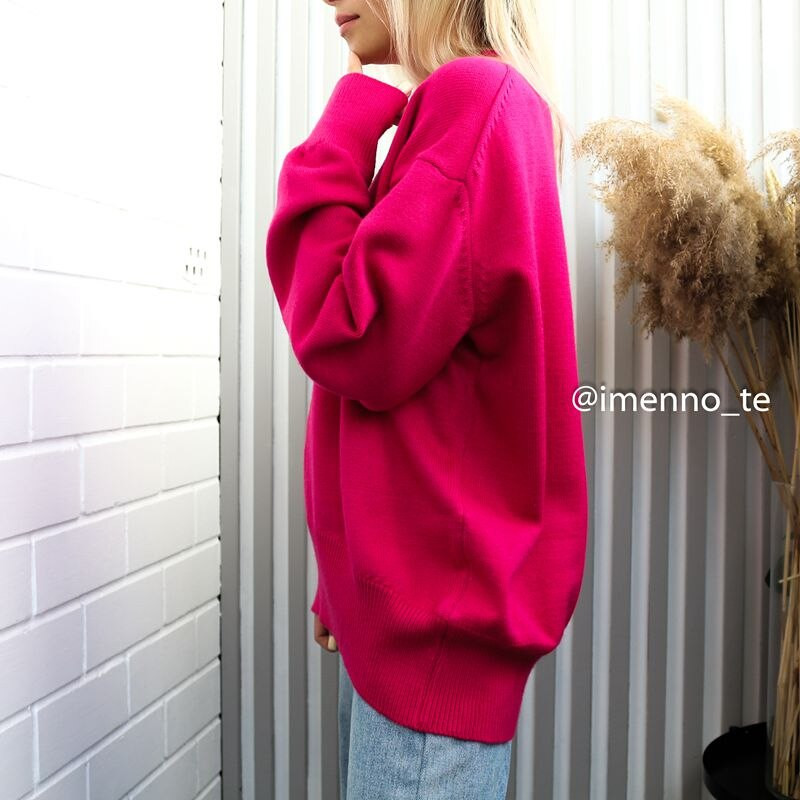 GIGOGOU Lielizmēra O veida kakla rudens ziemas sieviešu džemperis Modes trikotāžas brīvs gadījuma džemperis Hight Street Sieviešu džemperis