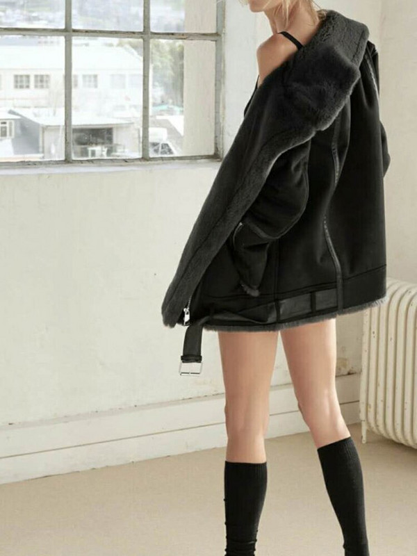 2022. gada rudens un ziemas jauns biezināts sieviešu apģērbs Divpusējs jēra samta kažoks Brieža ādas samta jaka Kokvilnas apģērbs