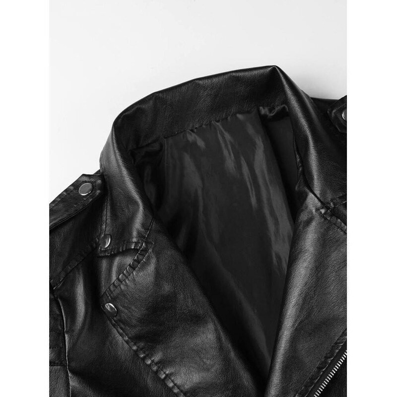 MJNONG vīriešu rudens pilnīgi jauns Causal vintage ādas jaka mētelis vīriešu pavasara apģērbs dizains Motor Biker Pocket PU ādas jaka vīriešiem