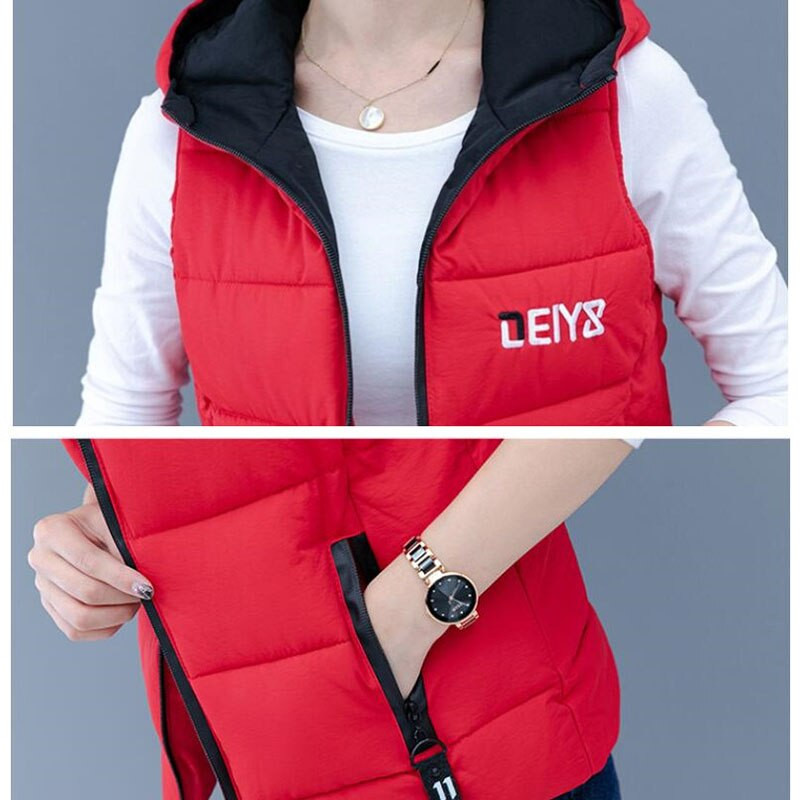 Rudens ziemas dūnu kokvilnas veste sieviešu īsa jaka virsdrēbes 2022. gada jauna mode, vispiemērotākā piedurkņu vestes vestes, sieviešu mētelis, 3XL