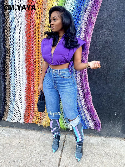 CM.YAYA Sievietēm piesienas seksīgas vestes ar kapuci ar dobiem sāniem ziemas pavasara virsjakās bez piedurknēm