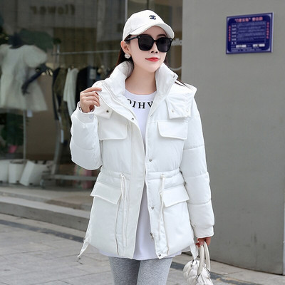 2022. Zimske parke u safari stilu Ženske donje pamučne podstavljene jakne s kapuljačom Široke majice Studenti Debela topla gornja odjeća na vuču JH663