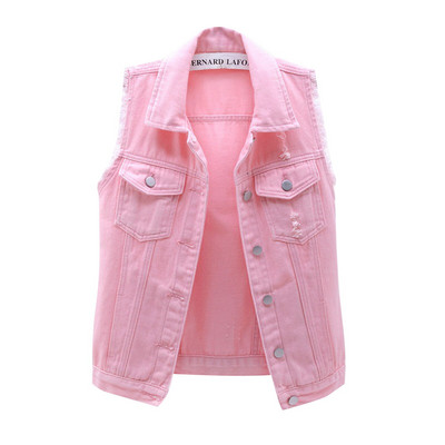 2021. gada jauna stila sieviešu klasiska, mazgāta džinsa veste, dāmu bezpiedurkņu vienkrāsaina pogāmā džinsa jaka liela izmēra S-5XL