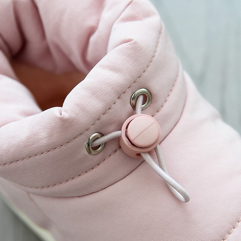 Ziemas sieviešu vīriešu zābaki ūdensizturīgi silti plīša potīte sieviešu sniega zābaki bieza platforma unisex iekštelpu apavi Neslīdoši kokvilnas apavi