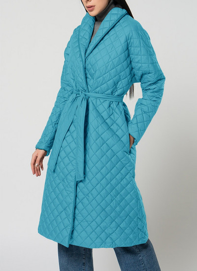 Ardm gara taisna ziemas jaka sieviešu mētelis ar rombveida rakstu ikdienišķas jostas Sieviešu parkas Lielizmēra dūnu kokvilnas topi Ārdrēbes