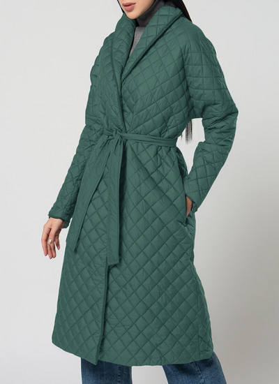 Ardm gara taisna ziemas jaka sieviešu mētelis ar rombveida rakstu ikdienišķas jostas Sieviešu parkas Lielizmēra dūnu kokvilnas topi Ārdrēbes