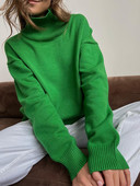 2022. gada sieviešu retro stila trikotāžas korejiešu modes ielas apģērbs ar garām piedurknēm, džemperis, melns liela izmēra džemperis