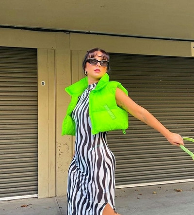 Sieviešu pufīga veste ar rāvējslēdzēju, stāva apkakle bez piedurknēm, viegla, polsterēta, apgriezta, stepēta veste, ziemas silta mēteļa jaka 2022. gada jaunums