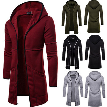 Ανδρική ζακέτα New Style Ζακέτα ζεστό φθινοπωρινό χειμωνιάτικο παλτό Νέα μόδα Μακρύ παλτό Casual Solid outwear Ζακέτα