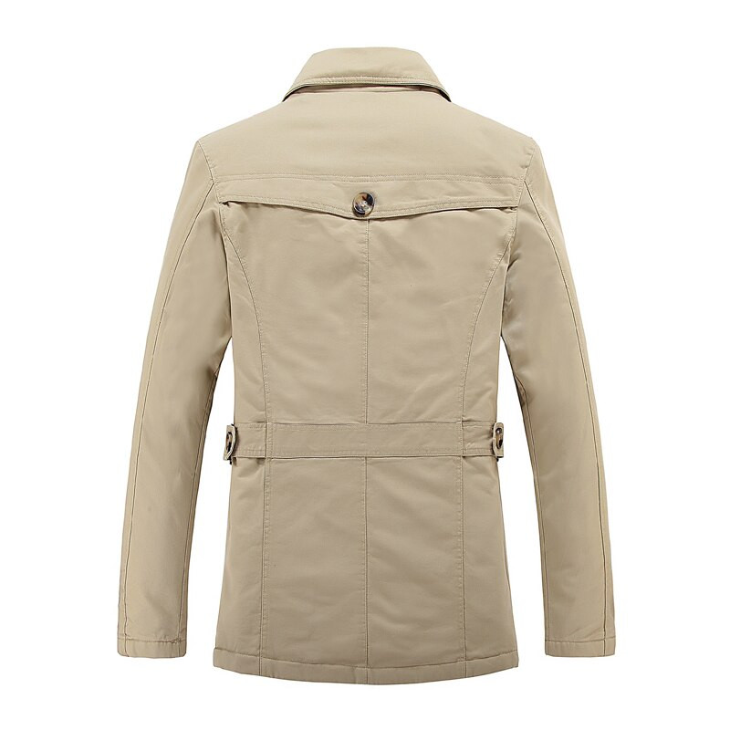 Nova zimska trench jakna za 2022. New Plus Velvet Deblji kaputi Visokokvalitetne vjetrovke Topla muška odjeća M -5XL