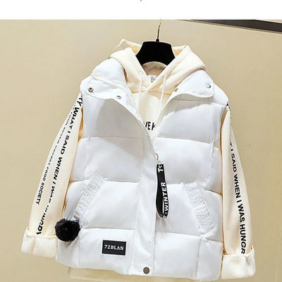 Γιλέκο τζάκετ Βαμβακερό Γυναικείο φθινοπωρινό χειμερινό πουλού Βαμβακερό γιλέκο γιλέκο χειμερινό παλτό Chaleco Mujer