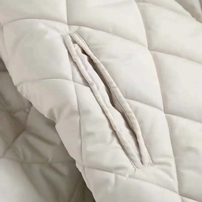 XNWMNZ 2021. ziemas lielizmēra modes retro rūtains parks ar kapuci sievietēm, ikdienas kabatas, kokvilnas jakas, mētelis, brīvi gari sieviešu apģērbi