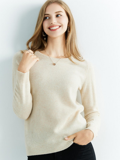 Trikotāžas džemperi Kašmira džemperis Sieviešu 100% Merino vilnas O-veida kakla Vintage Puloveri 2022 Ziemas Rudens Džemperi Apģērbs Top Sieviešu