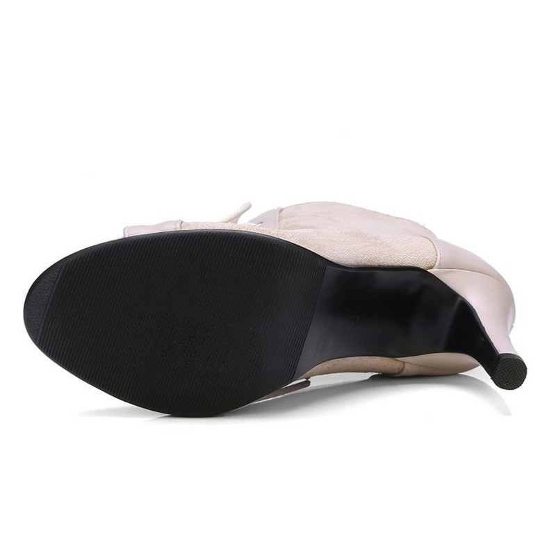 JIANBUDAN Sieviešu modes vasaras zābaki ar atvērtu purngalu Ērtas augstpapēžu sandales Šņorējamas Ikdienas augstpapēžu vasaras puszābaki 34-43