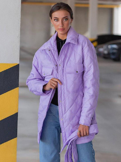 Široki topli kaputi Parke Ženske jesenske zimske ležerne jednobojne pamučne odjeće na vezanje oko struka Ženska jakna