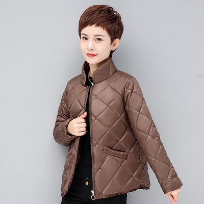 Γυναικείο μπουφάν Κοντό φαρδύ παλτό 2022 Νέο φθινόπωρο και χειμώνα γυναικεία πανωφόρια casual ελαφριά λεπτά γυναικεία ρούχα