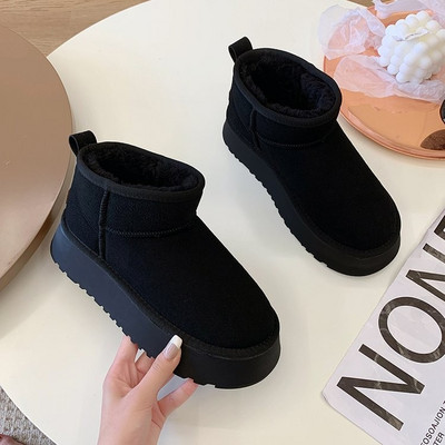 2023 Sheepskin Wool Comprehensive Αντιολισθητικά Snow Boots Γυναικείες μίνι κοντές μπότες Warm Winter Thickened Γυναικεία παπούτσια Botas Mujer