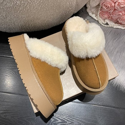 2023 Sheepskin Wool Comprehensive Αντιολισθητικά Snow Boots Γυναικείες μίνι κοντές μπότες Warm Winter Thickened Γυναικεία παπούτσια Botas Mujer