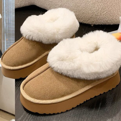2023 Sheepskin Wool Comprehensive Αντιολισθητικά Snow Boots Γυναικείες μίνι κοντές μπότες Warm Winter Thickened Γυναικεία παπούτσια Botas Mujer