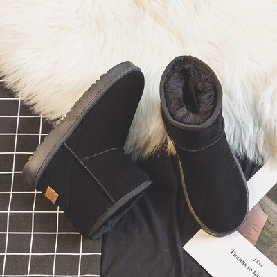 Marka Ženske cipele Australske čizme Zimske cipele Okrugli vrh Čizme s ravnom petom - Ženske modne snježne niske 2022. Ženske pamučne gležnjeve