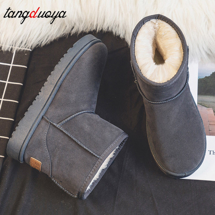 Marka Ženske cipele Australske čizme Zimske cipele Okrugli vrh Čizme s ravnom petom - Ženske modne snježne niske 2022. Ženske pamučne gležnjeve