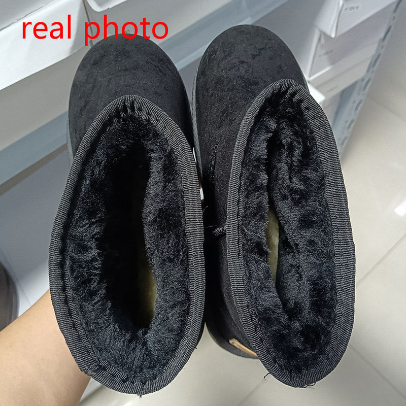 Marka Ženske cipele Australske čizme Zimske cipele Okrugli vrh Čizme s ravnom petom - Ženske modne snježne niske 2022. Ženske pamučne gležnjeve