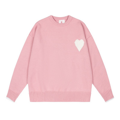 Versija A franču modes zīmols Big Love Džemperis ar augstu apkakli Persiku sirds vīriešiem Sieviešu brīvs, silts apģērbs pāriem Y2k Trf 2022