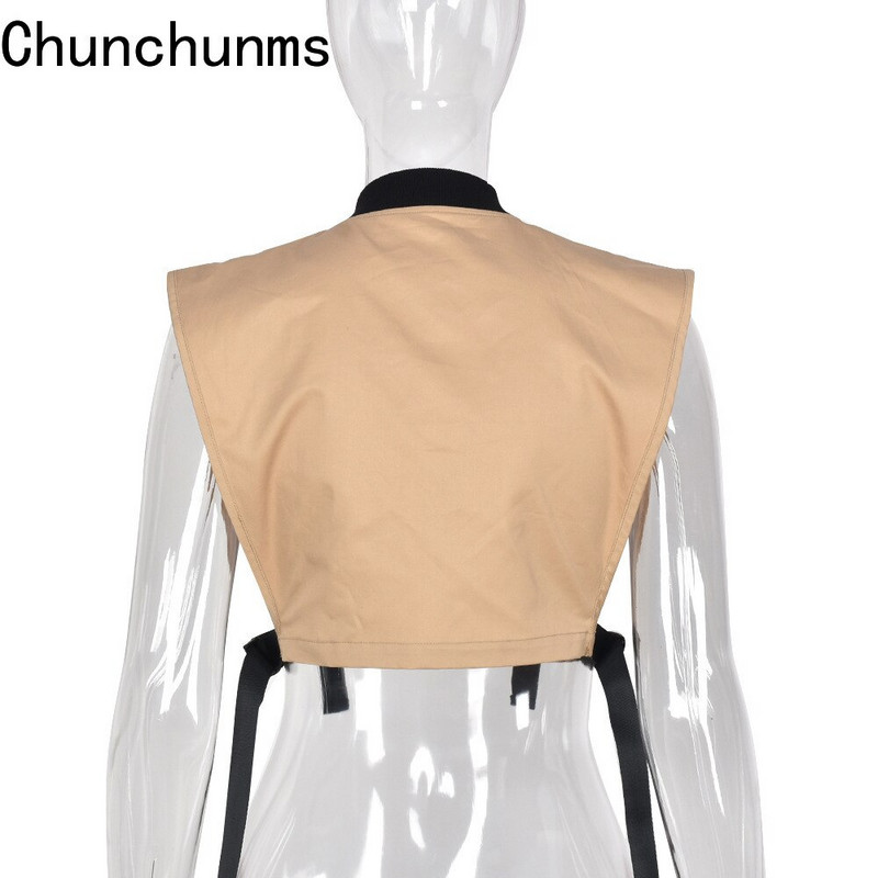 Ženski proljetni prsluk Kratka jakna bez rukava, džepovi, kopče, patentni zatvarači, majice bez rukava Seksi radna odjeća Cargo 2022. Ulična odjeća, jesenski prsluk Y2K