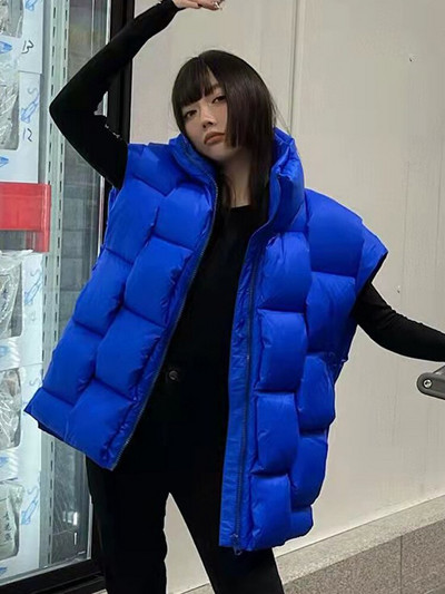 Lagabogy 2022. g. luksusa ziemas sieviešu trikotāžas silta veste bez piedurknēm sievietēm