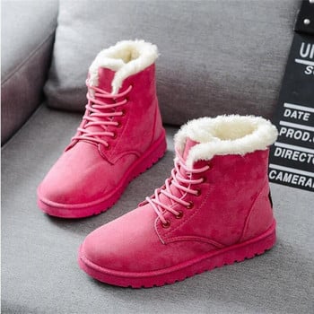 Γυναικείες μπότες Winter Snow Boots Γυναικείες μπότες Warm Lace Up Flat With Γυναικεία παπούτσια Tide Shoes F031 Hot Sale 36-42