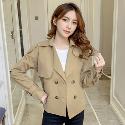 Υψηλής ποιότητας γυναικεία καμπαρντίνα Μακριά αντιανεμική τάση μόδας με διπλό στήθος λεπτή μακρυά καμπαρντίνα άνοιξη 2022 Νέο