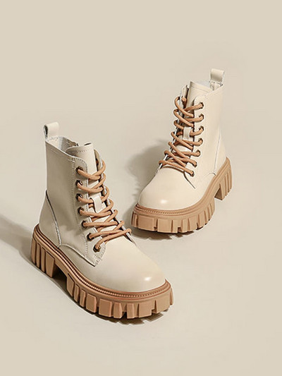 Sieviešu modes vidēja izmēra zābaki rudens ziemas plīša zābaki Britu stila īsi zābaki 2022. gada jauna zīmola dizaineru zābaki