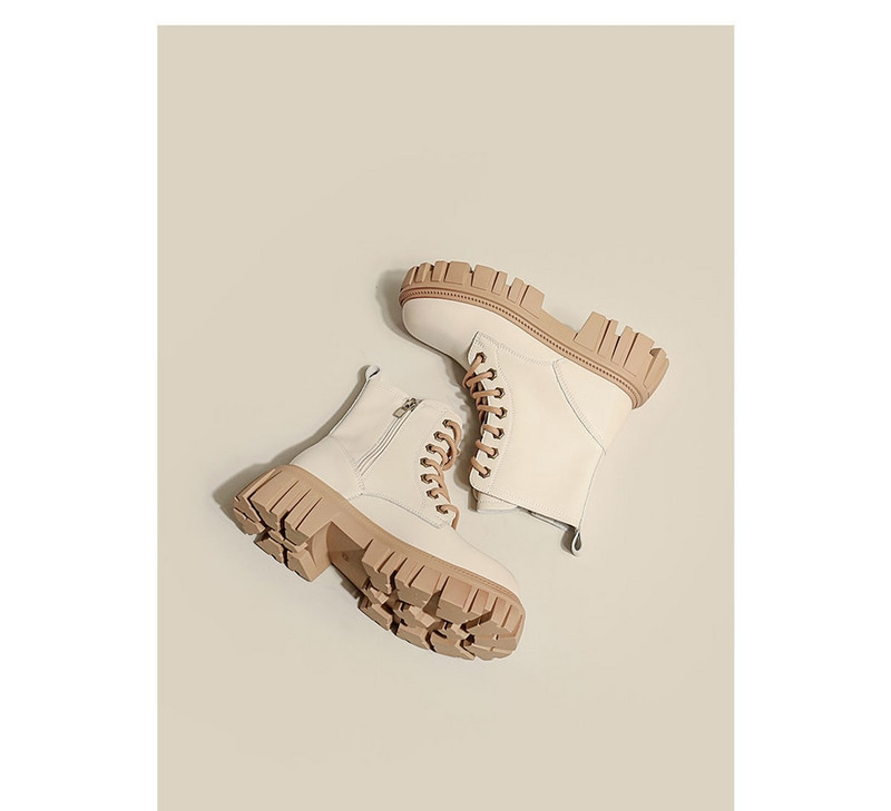 Sieviešu modes vidēja izmēra zābaki rudens ziemas plīša zābaki Britu stila īsi zābaki 2022. gada jauna zīmola dizaineru zābaki