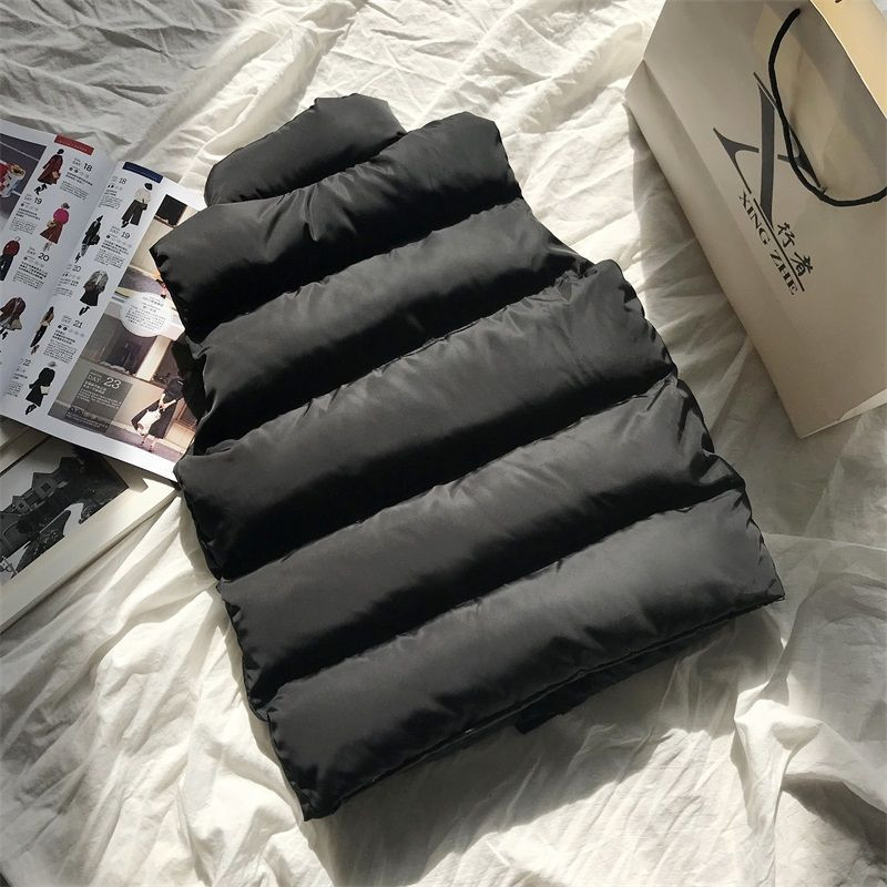 2022. gada ziemas kokvilnas dūnu veste sieviešu brīva veste, ķermeņa silta jaka Kokvilnas polsterēta jaka bez piedurknēm sieviešu ziemas veste
