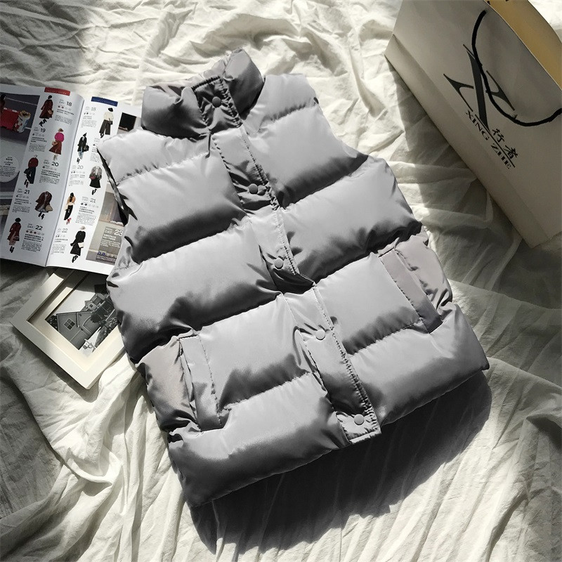 2022. gada ziemas kokvilnas dūnu veste sieviešu brīva veste, ķermeņa silta jaka Kokvilnas polsterēta jaka bez piedurknēm sieviešu ziemas veste