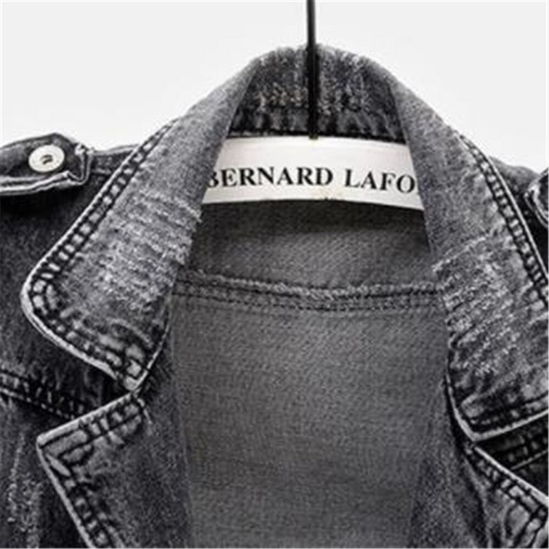 Džinsu sieviešu veste Sieviešu Pavasaris Rudens Bezpiedurkņu Savvaļas Topi Īsa Jaka Meitenēm Izplēstas 5xl Pelēka Džīna kovboja veste caurums