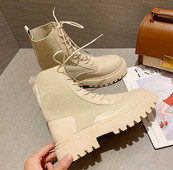 Sieviešu puszābaki 2020. gada rudens motociklistu zābaki ar biezu papēžu plati