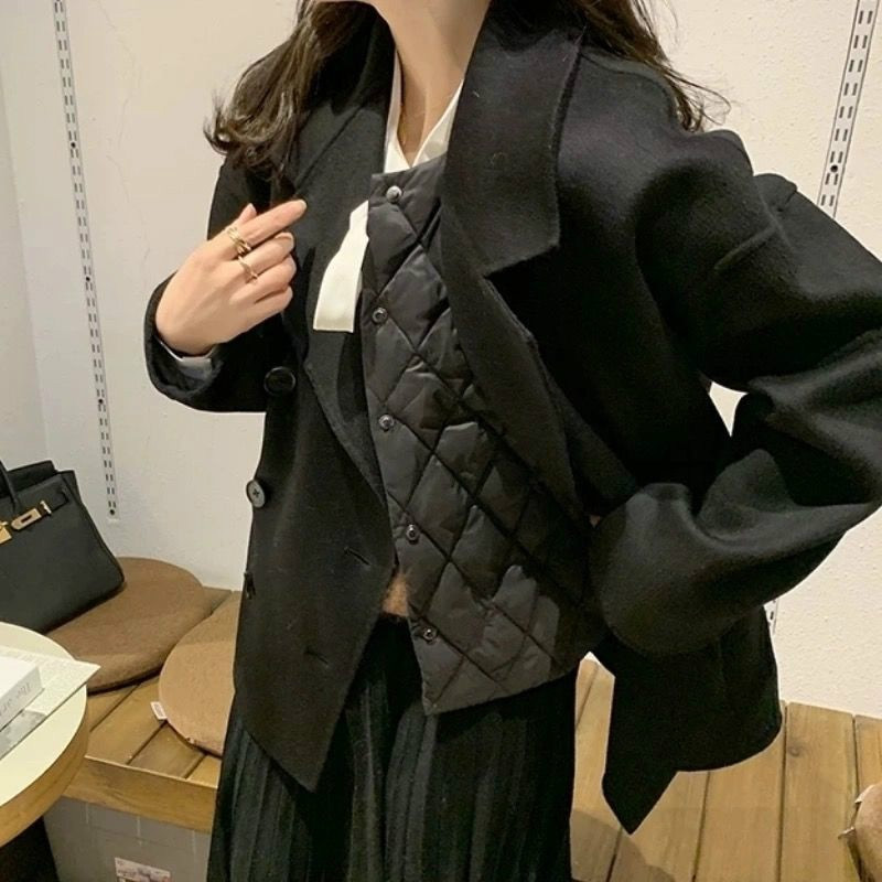 Sieviešu vestes, siltas ar V veida kakla izgriezumu korejiešu versijas, universālas, stilīgas, ikdienas karstās izpārdošanas, vienkāršas, brīvas, mīkstas sieviešu vestes bez piedurknēm