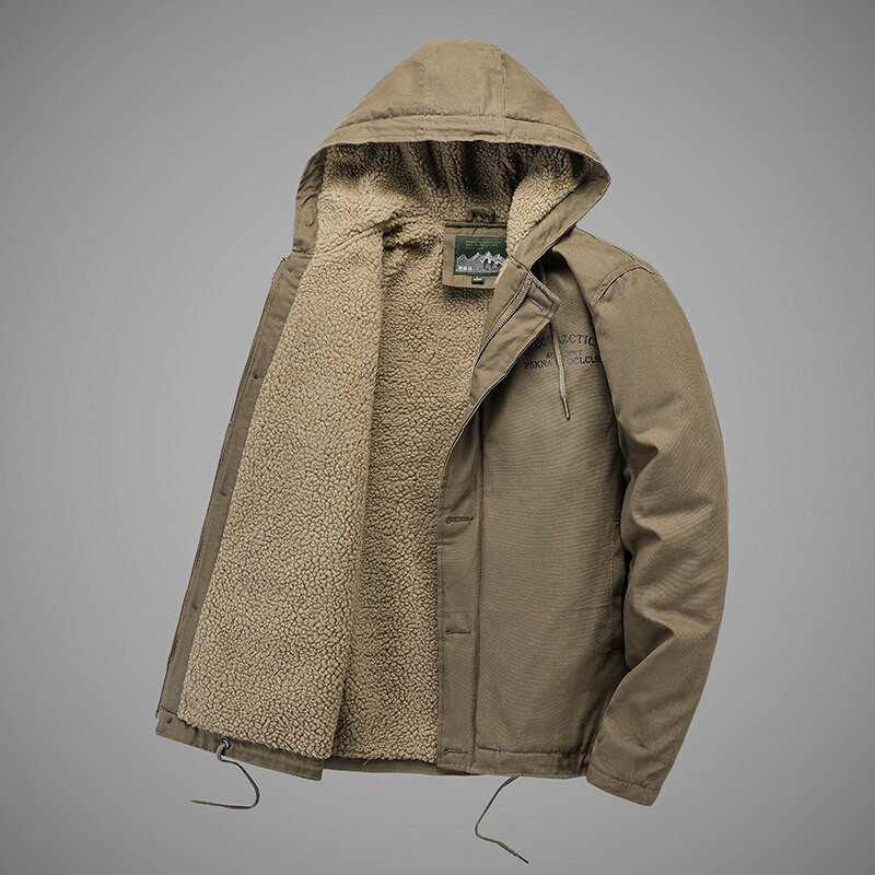 MANTORS 2022 Ziemas Vīriešu Parkas Jaka Flīsa Bieza Silta Jaka Vīriešu Ar kapuci āra vējjaka Ikdienas mētelis Virsdrēbes 5XL