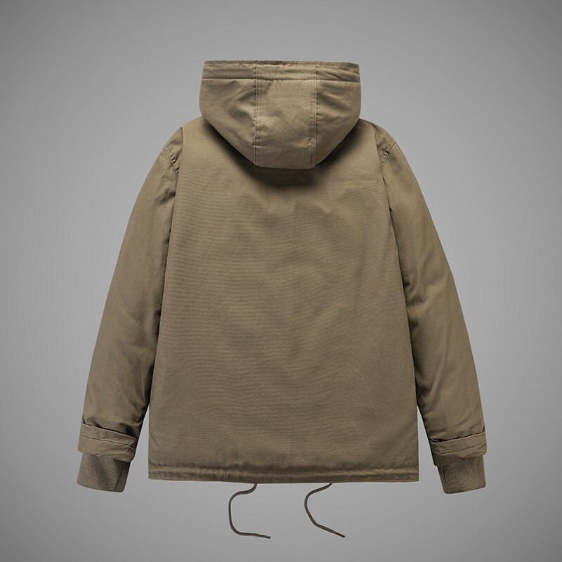 MANTORS 2022 Ziemas Vīriešu Parkas Jaka Flīsa Bieza Silta Jaka Vīriešu Ar kapuci āra vējjaka Ikdienas mētelis Virsdrēbes 5XL