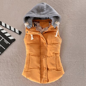Didelio dydžio 6XL Moteriška liemenė Žieminis paltas Moteriškas Gilet Colete Moteriškas laisvalaikio kišenė liemenė su gobtuvu Moteriška striukė be rankovių
