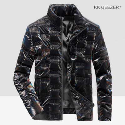 Ziemas jakas dūnu vīriešiem Jauns Biezs Silts Sarkans Vējjakas vienkrāsains Duck Biznesa Ūdensizturīgs Melns Augstākās kvalitātes mētelis Polsterēts