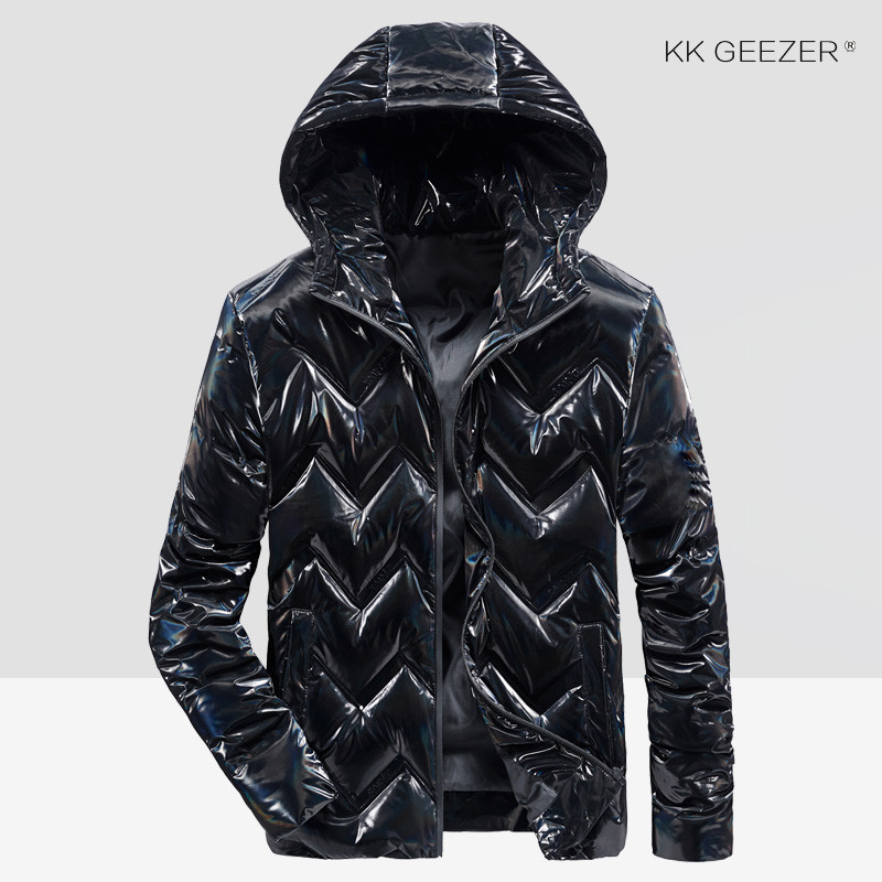 Ziemas jakas dūnu vīriešiem Jauns Biezs Silts Sarkans Vējjakas vienkrāsains Duck Biznesa Ūdensizturīgs Melns Augstākās kvalitātes mētelis Polsterēts